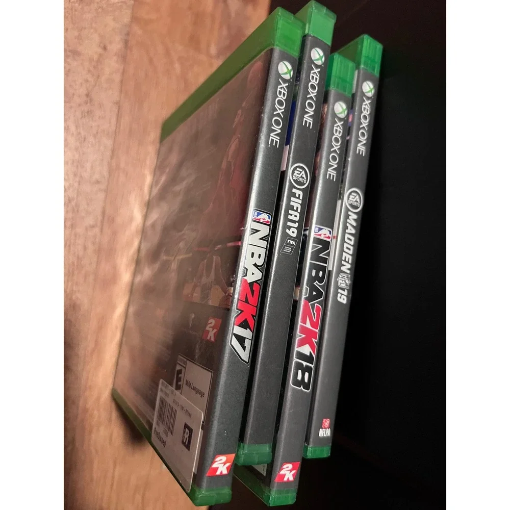 Microsoft Xbox One Sports Game Bundle NBA 2K17 2K18 FIFA 19 Madden 19 Excellent